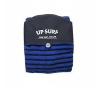 QSTDGVPW Calza per Tavola da Surf Elasticizzata Custodia Protettiva in Poliestere per Surfboard Rivestimento Rinforzato con Tasca Interna E Chiusura a Laccio, Nero+Blu, 8.0