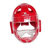 QSTDGVPW Casco da Karate, Sicuro E Regolabile per L'allenamento di Arti Marziali, Rosso, io
