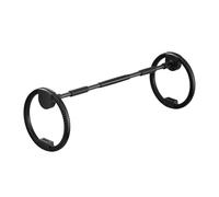 QSTDGVPW Cerchio per Esercizi Silenzioso Portatile per Adulti, Attrezzatura per Allenamento di per Sport, Miglioramento della Resistenza E, Nero