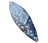 QSTDGVPW Copertura Kayak Copertura Barca Copertura Canoa Accessori Kayak Protezione Pioggia Polvere Raggi UV Tessuto Spesso Chiusura Regolabile Pratica Adatta, Camouflage Marino, per Kayak 2,6-3m