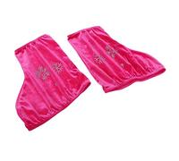 QSTDGVPW Coppia Copertura Pattini Ghiaccio Copri Stivali Pattinaggio Proteggi Scarpe Pattini Copriscarpe Velluto Morbido Traspirante Design Elegante Adatta a