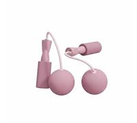QSTDGVPW Corda per Allenamento Pesato Jump Doppio Materiali Resistenti Design Pratico Presa Sicura Adatto per Esercizio Aerobico Allenamenti a Spazio Privato, Rosa Ciliegio