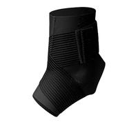 QSTDGVPW Fascia di Supporto Compressiva per Caviglia, Stabilizzatrice Realizzata in Poliestere Traspirante Ed Elastico, Adatta a Uomini E Donne per Lo Sport, L with Silicone