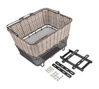 QSTDGVPW Grande Cestino Portaoggetti Universale per Borse della Spesa E Zaini, Multifunzionale con Maniglia per Il Trasporto, 41,4 X 33,5 X 25,4 Cm, Beige