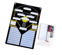 QSTDGVPW Lavagna per Allenamento di Basket, Blocco Appunti, Pianificazione della Formazione di Gioco, Attrezzatura per Allenamento di Calcio, 23 X 35 Cm