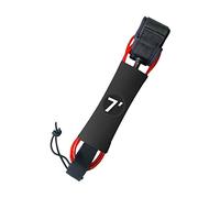 QSTDGVPW Leash per Tavola da Surf, Leash per Surf, Leash Dritto per Stand-up Paddleboard, Leash per Caviglia con Corda Imbottita per Piedi E Gambe da Surf, Rosso, 7 Piedi