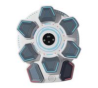 QSTDGVPW Macchina da Boxe Musicale Attrezzo da Parete Pad per Colpi Bersaglio di Reazione con Feedback Luminoso Adatto per Esercizi di Fitness per Adulti E Rag, Bianco