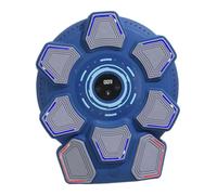 QSTDGVPW Macchina da Boxe Musicale Attrezzo da Parete Pad per Colpi Bersaglio di Reazione con Feedback Luminoso Adatto per Esercizi di Fitness per Adulti E Rag, Blu