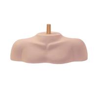 QSTDGVPW Manichino Spalla Testa Modello Supporto Bust Manichino Porta Testa Struttura Resina PVC Proporzioni Ampie Adatto per Salone Casa Allenamento E Present, Asta Scanalata