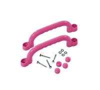QSTDGVPW Maniglia Arrampicata Bambini Barra Robusta Installazione Semplice Presa Sagomata Sostegno Arrampicata per Crescita Motoria Adatta a Bambini Area Gioco Esterno Parco Scuola, Rosa