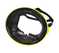 QSTDGVPW Maschera Subacquea Professionale Lenti Temprate Silicone Antiperdita Design Leggero E Portatile Adatta per Immersioni Snorkeling, Cornice Gialla