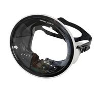 QSTDGVPW Maschera Subacquea Professionale Lenti Temprate Silicone Antiperdita Design Leggero E Portatile Adatta per Immersioni Snorkeling, Cornice Bianca