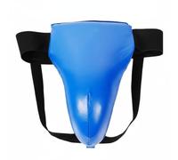 QSTDGVPW Men Protettore Coppa Sportiva Cintura Elastica Robusta Materiale Antitrauma Ventilazione Ergonomica per Allenamenti Prolungati Adatto per Karate Taekwondo Sparring , Blu , L