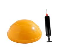 QSTDGVPW Palla da Equilibrio con Pompa, Attrezzo Antiscivolo per L'allenamento della, per Uso Interno Ed Esterno, Giallo