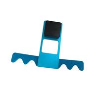 QSTDGVPW Porta Stecche da Biliardo a 4 Scomparti, Artiglio per Stecche Pieghevole, Organizer Portatile Antiscivolo in Alluminio, Porta Canne da Biliardo per, Blu Nero