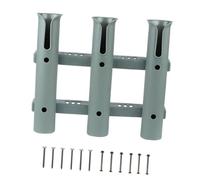 QSTDGVPW Portacanne da Pesca a 3 Tubi, Supporto per Canne da Pesca a 3 Fori, Regalo Leggero per Mariti, Porta Canne da Pesca per Barche E Stanze, Verde