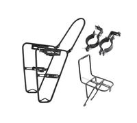 QSTDGVPW Portapacchi Anteriore per Bicicletta, in Lega di Alluminio, Robusto, con Attacco per Borsa Anteriore, Accessori, Stabile, Facile da Montare, Ideale PE, con Portapacchi Anteriore