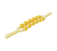 QSTDGVPW Rullo Massaggiante, Massaggiatore Fasciale, Massaggiatore Flessibile per Mani E Polpacci, per Gambe, Cellulite, Atleti, Corridori, Giallo 2 Fila