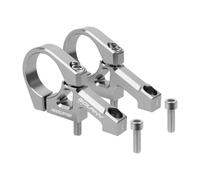 QSTDGVPW Set di Attacco Manubrio di Ricambio per Mountain Bike per Sport con Morsetto da 31,8 Mm, Argento