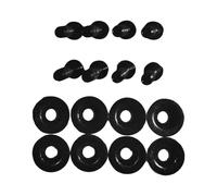 QSTDGVPW Set di Viti per Attacchi da Snowboard, Ricambio con Rondelle, Accessorio Leggero per Attacchi da Snowboard M6, Acciaio Inossidabile