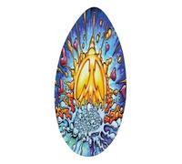 QSTDGVPW Skimboard in Legno da 41'' per Principianti Ed Esperti, Energia