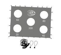 QSTDGVPW Soccer Goal Target per Esercizi di Precisione Calcio Oxford Resistente Accessorio per Allenamento con Cinque Zone Installazione Rapida con CIN