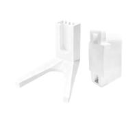 QSTDGVPW Supporto Pedale Bicicletta Stand Porta Bici Cavalletto Robusto Materiale PP Struttura Antiscivolo per Parcheggio Esterno Negozio Viaggiatori, Bianco