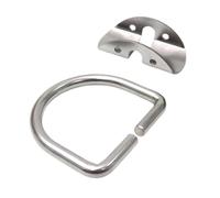 QSTDGVPW Supporto per Bombola Laterale per Immersioni, Accessorio per Immersioni, Piastra Posteriore, Clip, Morsetto, Parti, Staffa per Sedile Fisso, 1.5in Opening Loop