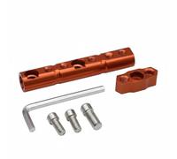 QSTDGVPW Supporto Specchietto Retrovisore Staffa Manubrio Estensione Alluminio T6063 Universale per Accessori Aggiuntivi Adatto Uso ciclette Biciclette Elettriche , Arancione