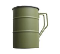 QSTDGVPW Tazza da Campeggio in Acciaio Inox, Leggera E Pratica, Ideale per caffè E Latte - per Avventure, Viaggi con Lo Zaino in Spalla, Verde