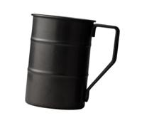 QSTDGVPW Tazza da Campeggio in Acciaio Inox, Leggera E Pratica, Ideale per caffè E Latte - per Avventure, Viaggi con Lo Zaino in Spalla, Nero