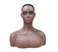 QSTDGVPW Testina per Parrucca Esposizione Manichino Busto Donna Supporto Accessori Capelli Gioielli Materiale PVC Adatta Casa Negozio Parrucchiere