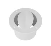 QSTDGVPW Ventilatore per Presa D'Aria per Serbatoio Del Vivo di Ossigenazione E Ricambio Marino in Nylon Resistente Al Sale Adatto per Bass Boat, Bianco