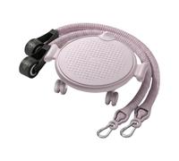 QSTDGVPW Wheel Rullo per Addome Ruota Core Workout con Disco Scorrevole Ginocchiera Rinforzata E Elastici in Metallo Pp TPE Latex Funzionamento, Rosa