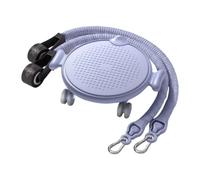 QSTDGVPW Wheel Rullo per Addome Ruota Core Workout con Disco Scorrevole Ginocchiera Rinforzata E Elastici in Metallo Pp TPE Latex Funzionamento, Blu
