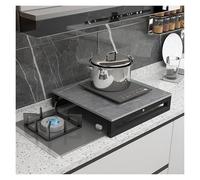 QSTGX Copri Fuochi Cucina Gas 5 Fuochi Coperchio Piano Cottura Resistente al calore Per piani di lavoro, lavelli, camper e fornelli elettrici/a gas(D,40x50x9.6 CM)