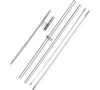 QSUM Kit di aste per bandiera con piume, 3,9 m, in lega di alluminio, senza vento, per bandiere con piume da 2,4 m, con picchetto, base resistente, borsa portatile