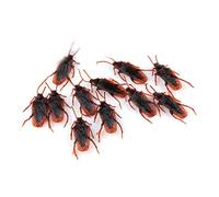 Qsvbeeqj 10 Pezzi Scherzi Scarafaggi Falso Vedere Vero Trucco Di Plastica Scherzo Giocattolo Inquietante Insetti Realistici Regali Novità Scarafaggio