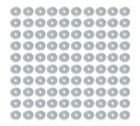 Qsvbeeqj, 100 orecchini stabilizzatori foderati in silicone trasparente, pratici cuscinetti per la guarigione