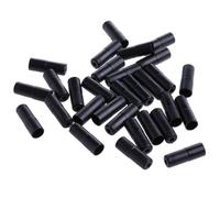 Qsvbeeqj 100 pezzi 4 mm/5 mm nero bici deragliatore cambio e cavo freno alloggiamento ghiera estremità cavo freno set punta filo