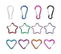Qsvbeeqj 12 Pack Carabiner Keyring Carabiner Fibbia CARIBINER Tastiera HELTER per Operazioni Semplici Chiavi Da Viaggio