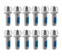 Qsvbeeqj 12 Pcs Pinze Freno a Disco Bicicletta Bullone Metallo Ruota di Ferro Manico Della Bicicletta Con Lavatrici Biciclette Braccio Manovella Viti Di Fissaggio Durevole Metallo Ruota di Ferro