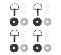 Qsvbeeqj 14 mm/19 mm, accessori per rivestimento, set di fissaggio rapido, anelli D, 1/4 rotazione, rivetto