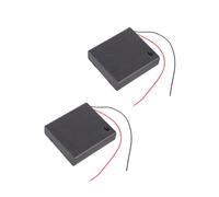 Qsvbeeqj 2 pezzi portabatteria portatile 2 A Organizzatore alloggiamento in plastica sicuro collegamento filo per ufficio domestico e hobbisti in plastica