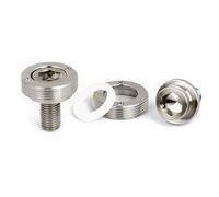 Qsvbeeqj 2 viti di fissaggio per braccio a manovella per bicicletta, per fori quadrati, set curank, montaggio inferiore M8 x 15 mm, vite filettata da regolare
