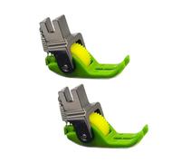 Qsvbeeqj 2Pcs Rullo Piedino Per Macchine Da Cucire Liscio Rotoli Intercambiabili Presser Piedi Macchina Accessori