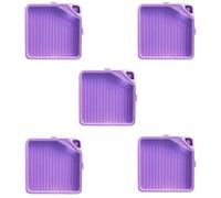 Qsvbeeqj 3/5/10Pcs Impilabili Perforazione Art Vassoi 7,6 x 7,6 cm Impilabili Perline Sorting Vassoi di Ordinamento di Perforazione Accessori di Disegno Vassoio di Disegno