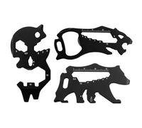 Qsvbeeqj 3lots Comodo strumento di sopravvivenza Wilderness Survival Multitool Strumento di autodifesa per campeggio