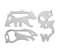 Qsvbeeqj 3lots Comodo strumento di sopravvivenza Wilderness Survival Multitool Strumento di autodifesa per campeggio