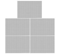 Qsvbeeqj 5 cuscinetti a rete per vasi da fiori in rete per bonsai con griglie inferiori per mantenere il drenaggio del suolo schermi di ricambio